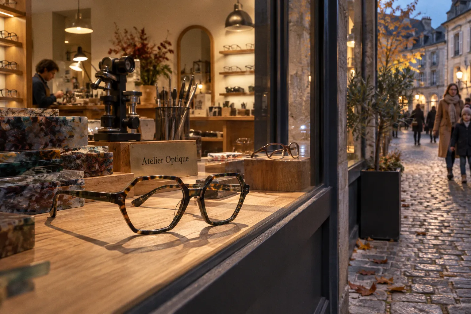 Lunettes géométriques : structurer un visage rond avec style